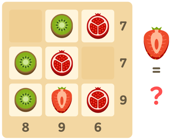 Математический ребус для школьников 8-9 лет